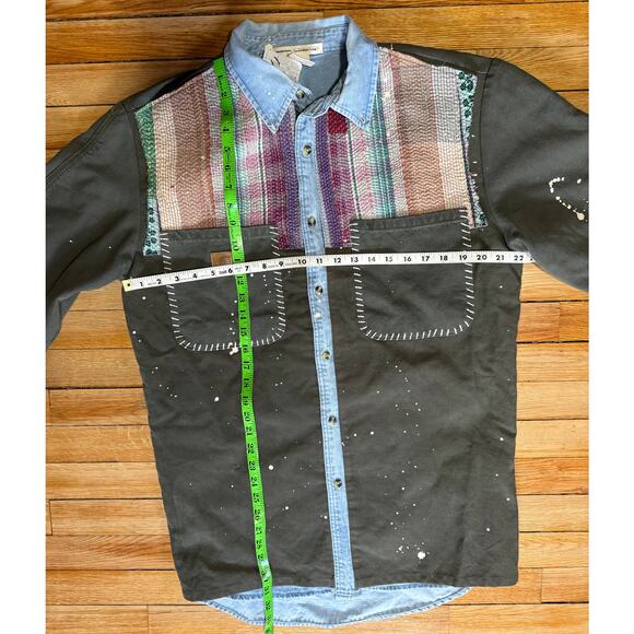 Free People x Tricia Fix | NWT Vintage Repurposed Carhartt Patchwork Coat | M/L - Picture 16 of 16